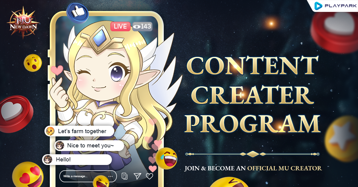 You Mu MU New Dawn Content Creator Program - MU New Dawn